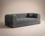 Atelier Del Sofa Legom Eco - Sofá-Cama de 3 Plazas Antracita